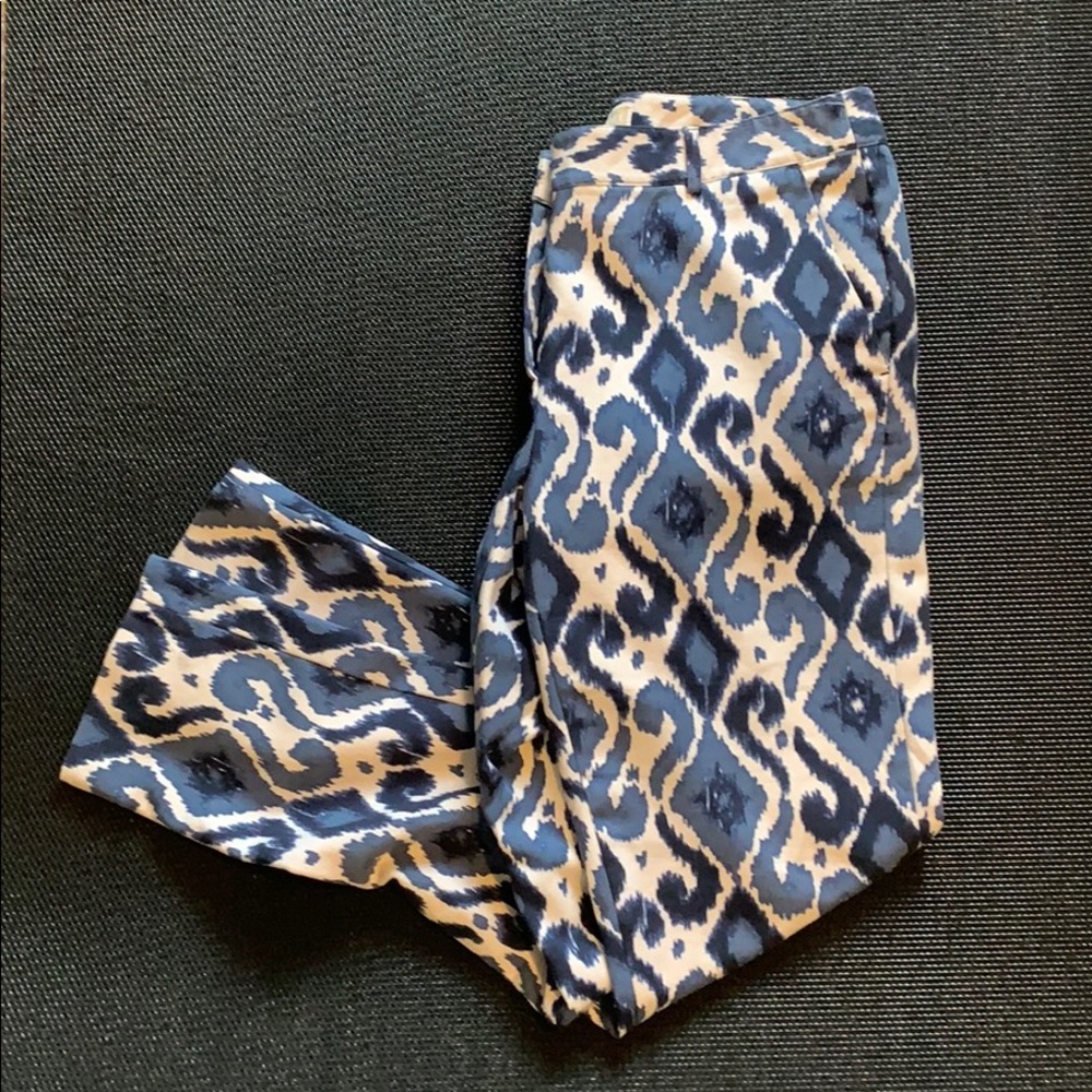Micheal Kors Fun Blue Pattern Business Slacks